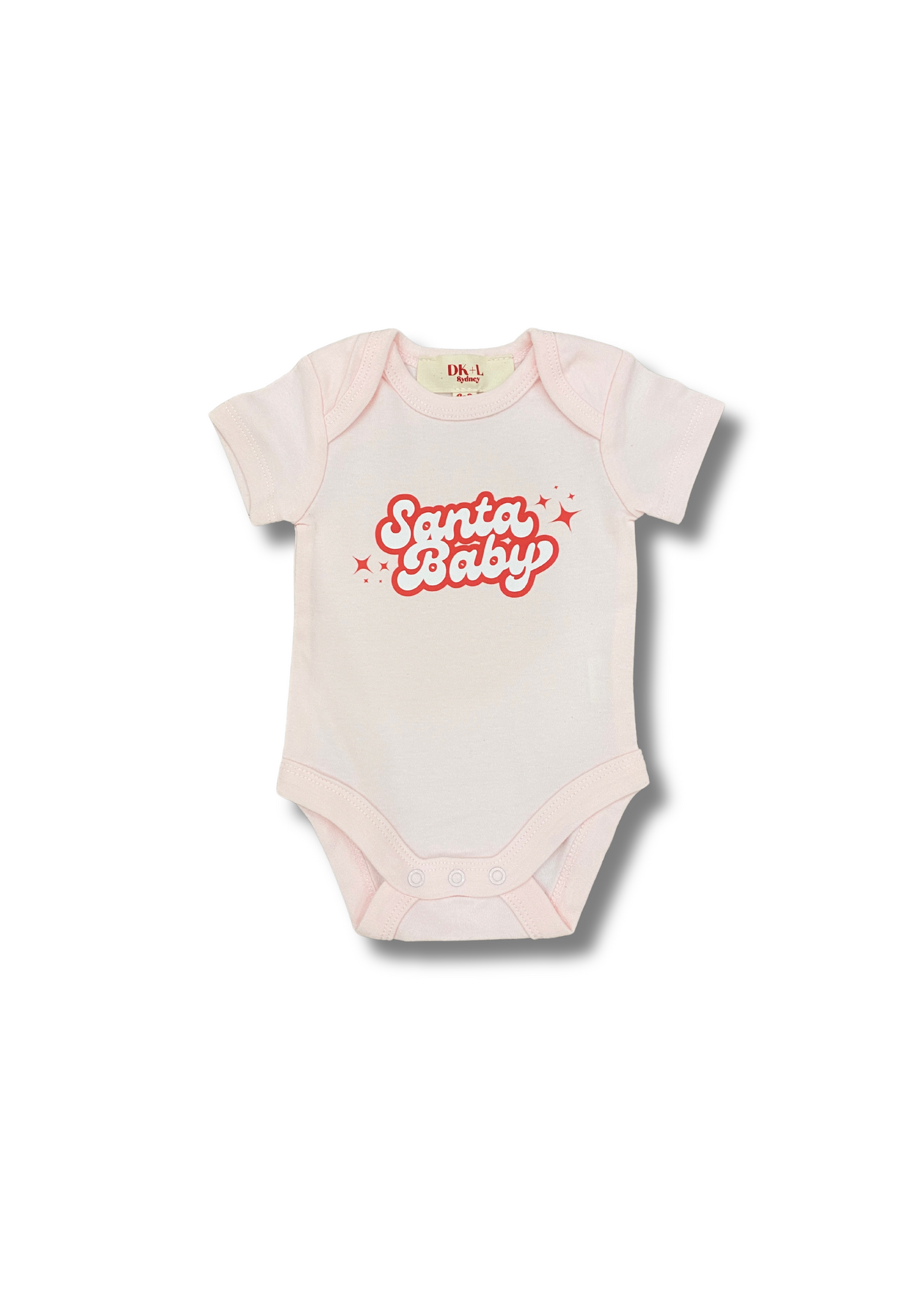 Santa's Baby bodysuit pink