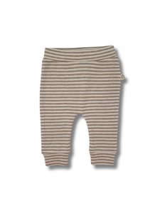 Comfy Baby Leggings - Oat Stripes