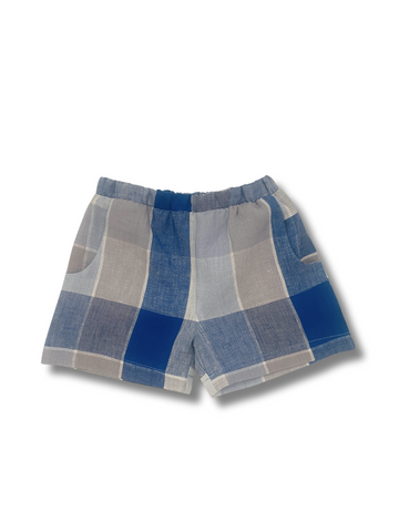 The Blues Check Baby Shorts