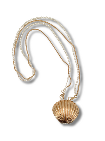 Gold Seashell Crossbody Bag