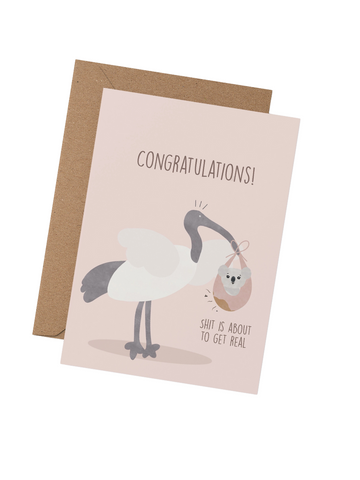Congratulations Pink Card