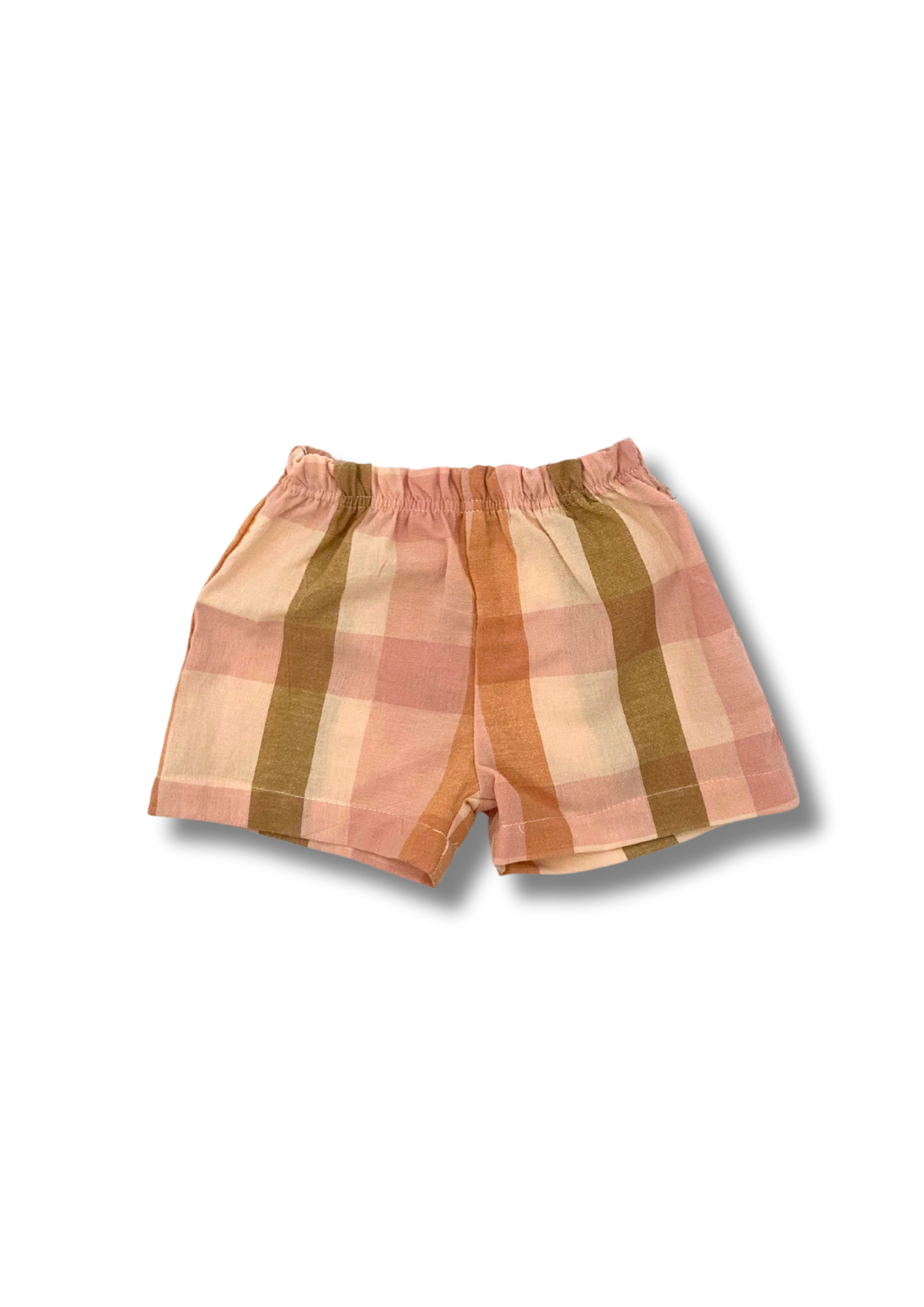 Blush Check Baby Shorts