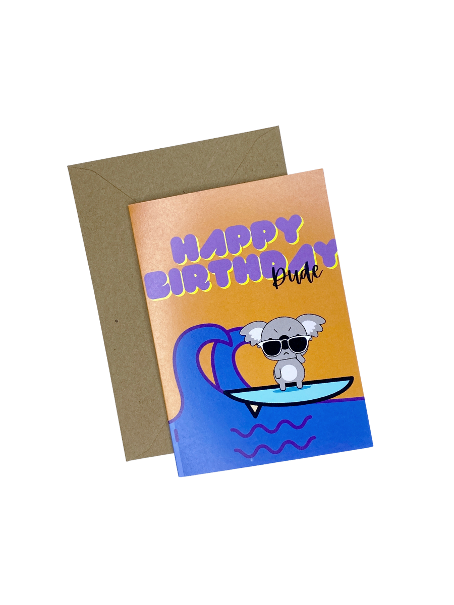 Happy Birthday Dude Card