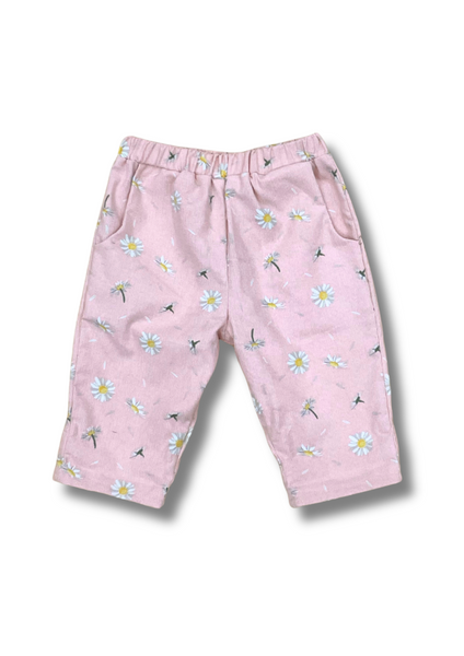 Baby Daisy Corduroy Slacks Pink