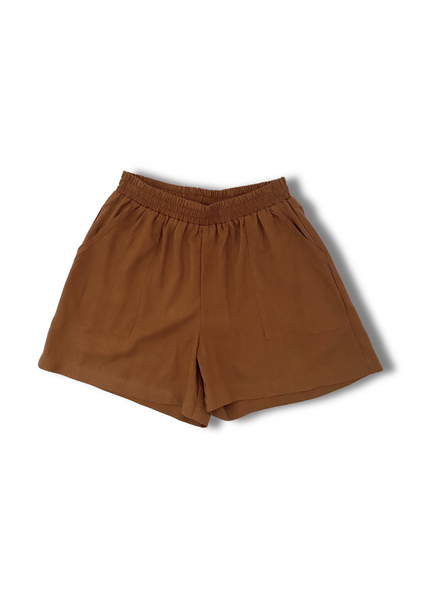 Basic Shorts with Pockets Toffee