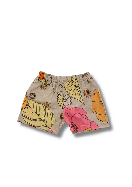 Retro Flower Baby Shorts