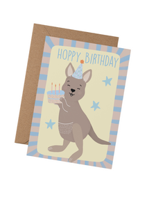 Kangaroo Cake Card
