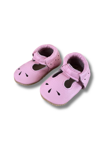 First Walkers Leather Mary Jane Shoes Pink