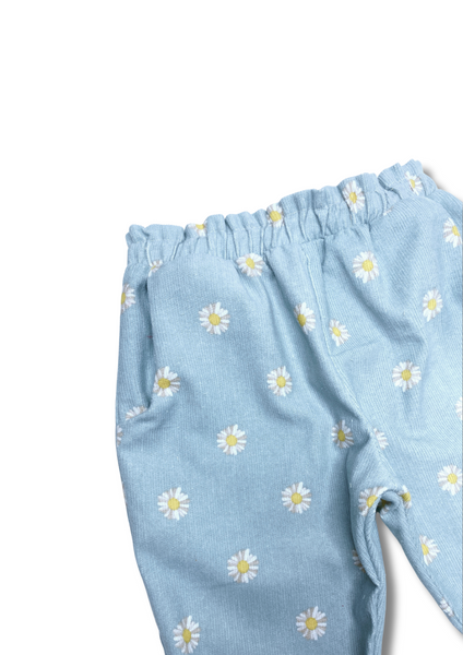 Baby Daisy Corduroy Slacks Blue