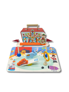 Circus Playset  With Puzzle In Tin