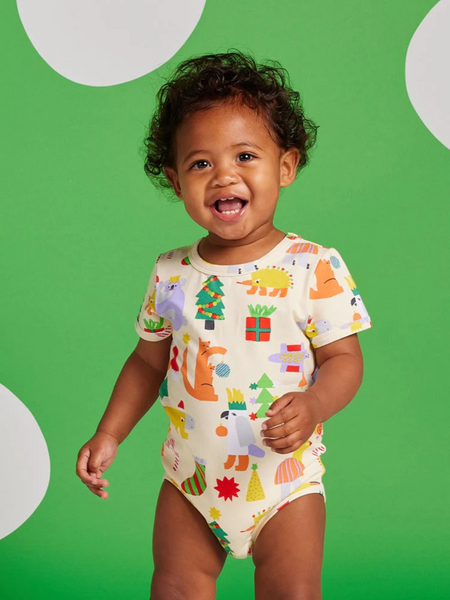 Tinsel Tails Short Sleeve Bodysuit