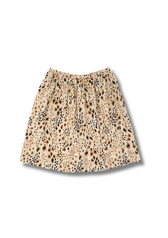 Basic skirt in cheetah print