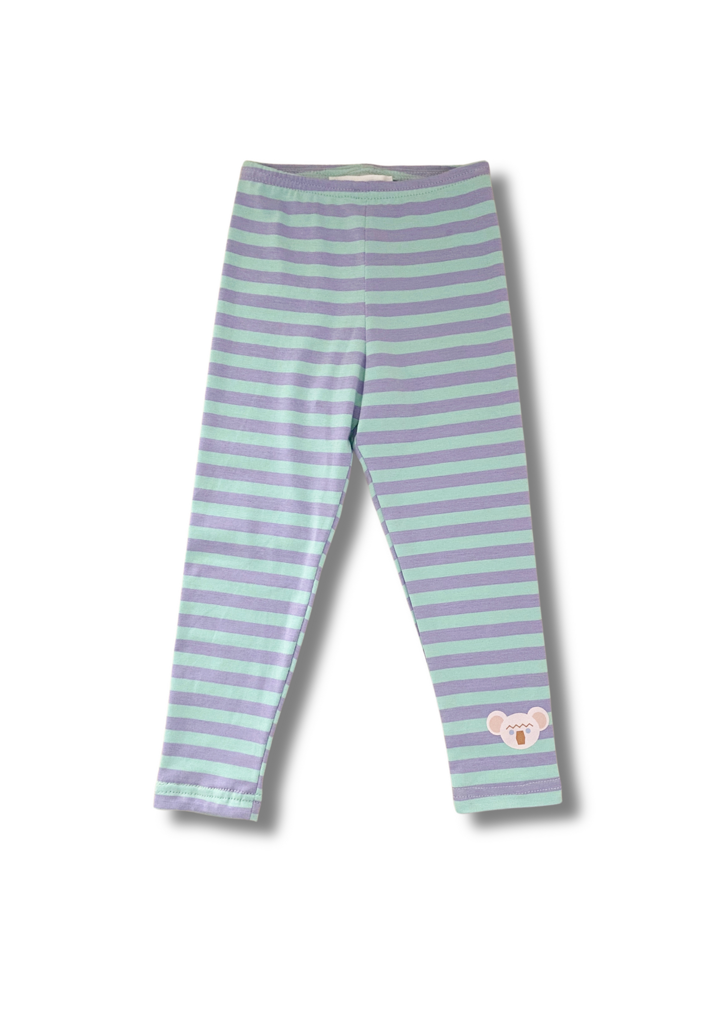 Mint & Purple Stripe Leggings