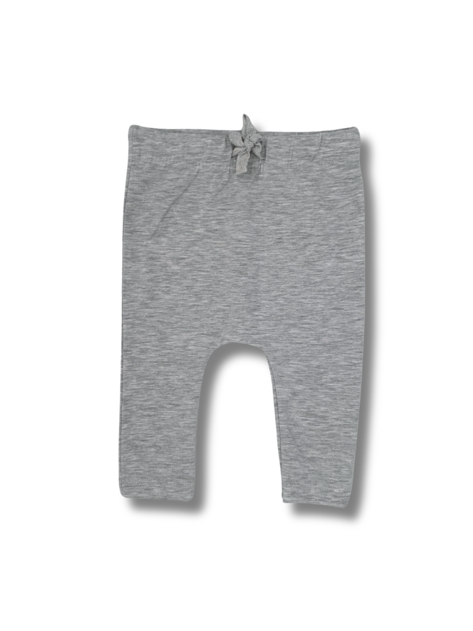 Baby Basic Drawstring Leggings Heather Grey