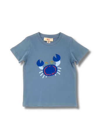 Relaxed Crab Tee Blue