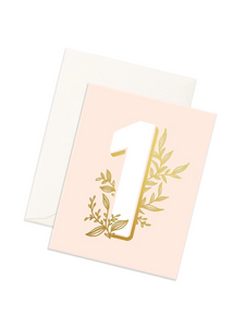 No. 1  Floral Card