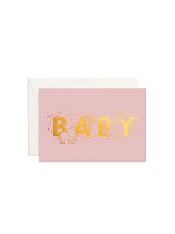Baby Universe Dusty Rose Mini Card
