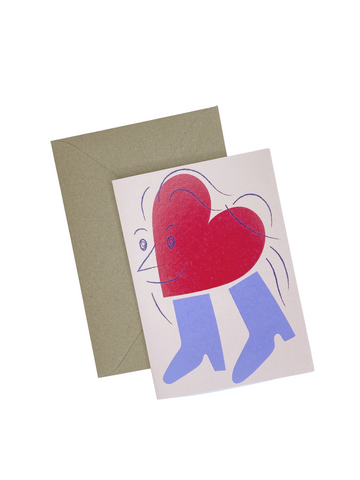 Heart Boots Card