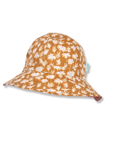 Daisy Chain Wide Brim Sun Hat - Reversible