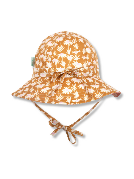 Daisy Chain Wide Brim Sun Hat - Reversible