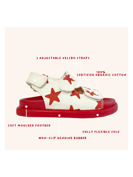 Limited Edition Sandal Red Star