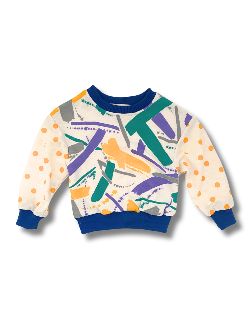 Retro Paint strokes and Dots Jumper