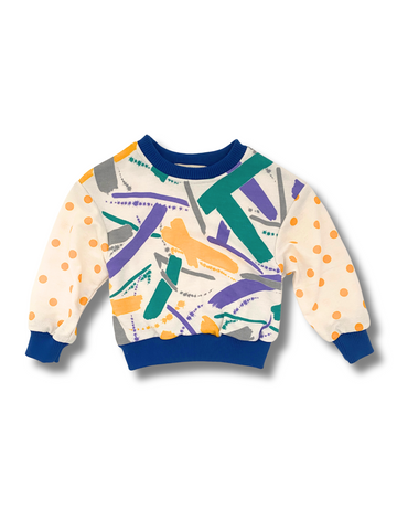 Retro Paint strokes and Dots Jumper