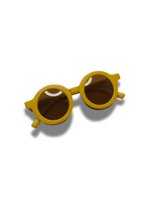 Baby Round Sunglasses Mustard