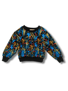 Paint Splatter Jumper Black