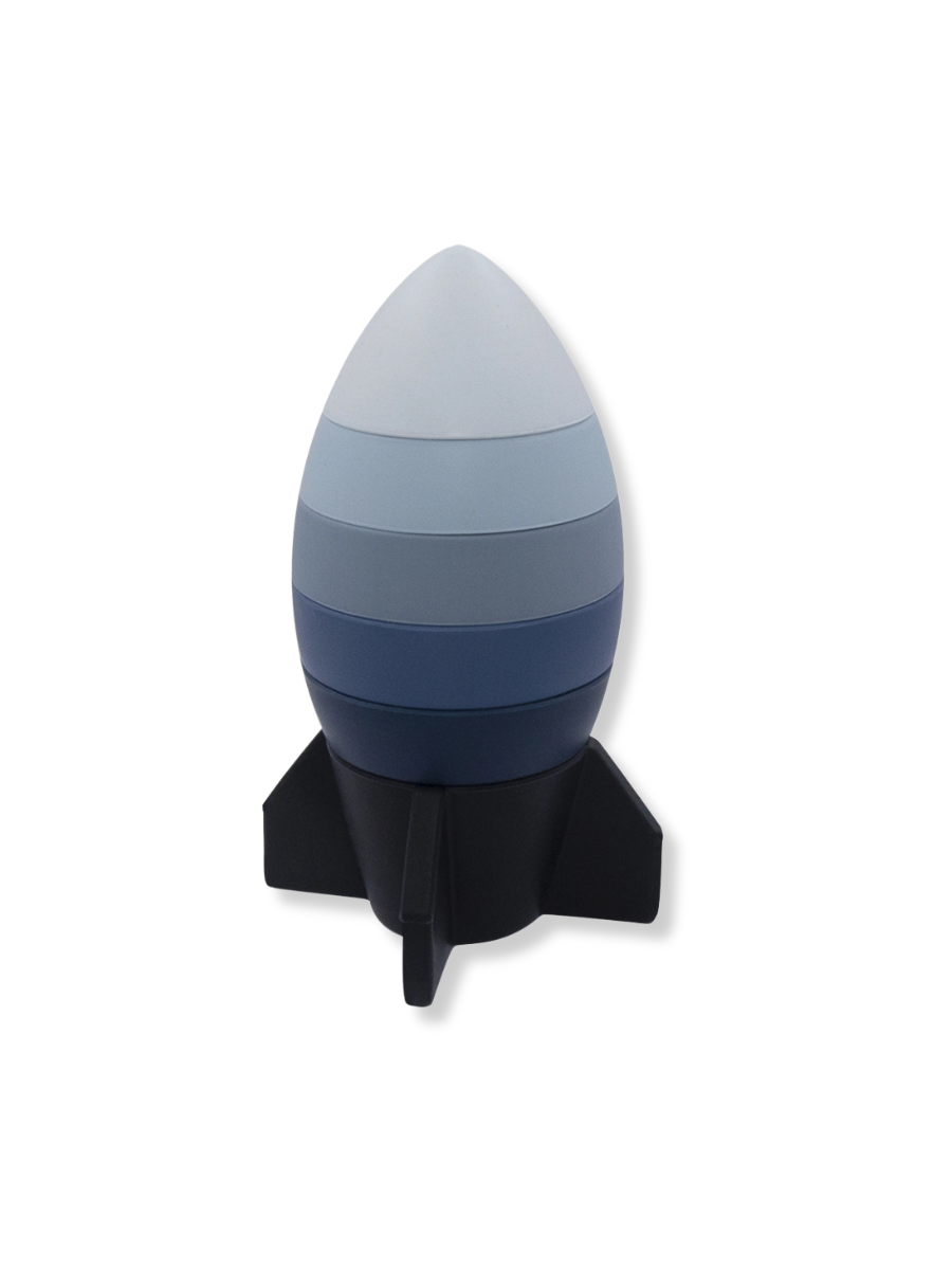 Silicone Rocket Stacking Puzzle