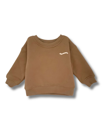 Mini Waves Crew Jumper - Hazelnut