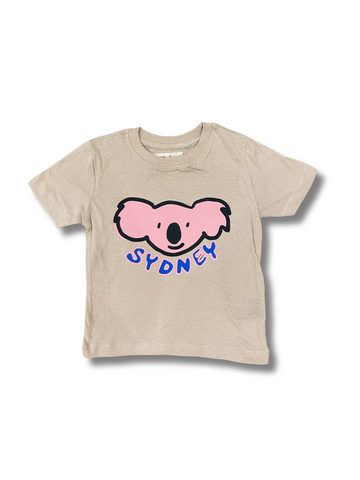 Kids Sydney Koala Pink on Beige