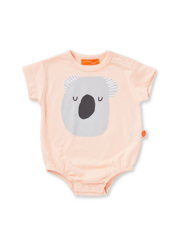 Koala Peach Short Sleeve Bodysuit