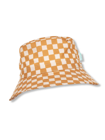 Checkmate Wide Brim Bucket Hat