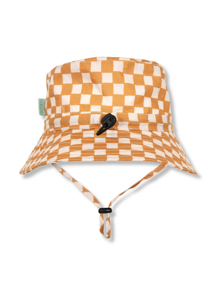 Checkmate Wide Brim Bucket Hat