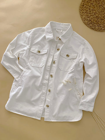 Riley Overshirt Jacket White