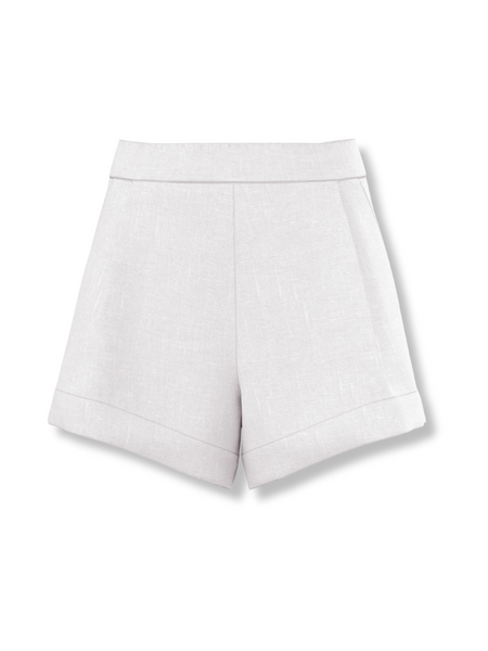 Gaia Linen Shorts  Ivory