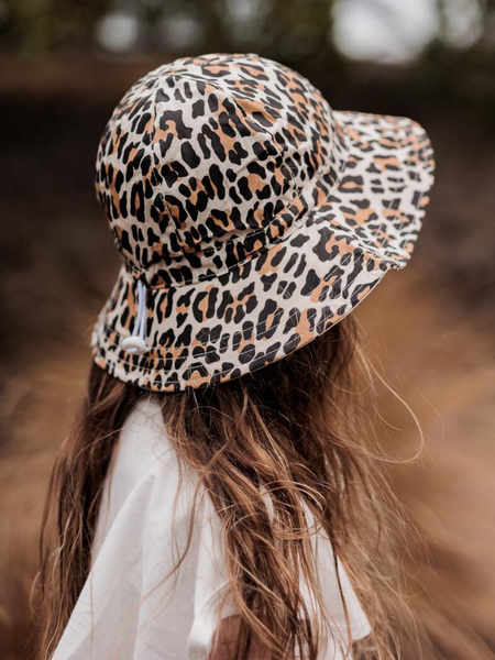 Leopard Wide Brim Sun Hat