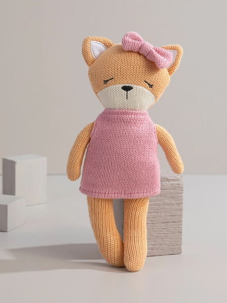 Frankie The Fox Knitted Animal