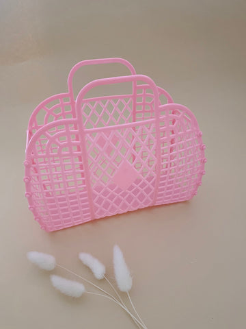 Jelly Basket Bag Pink