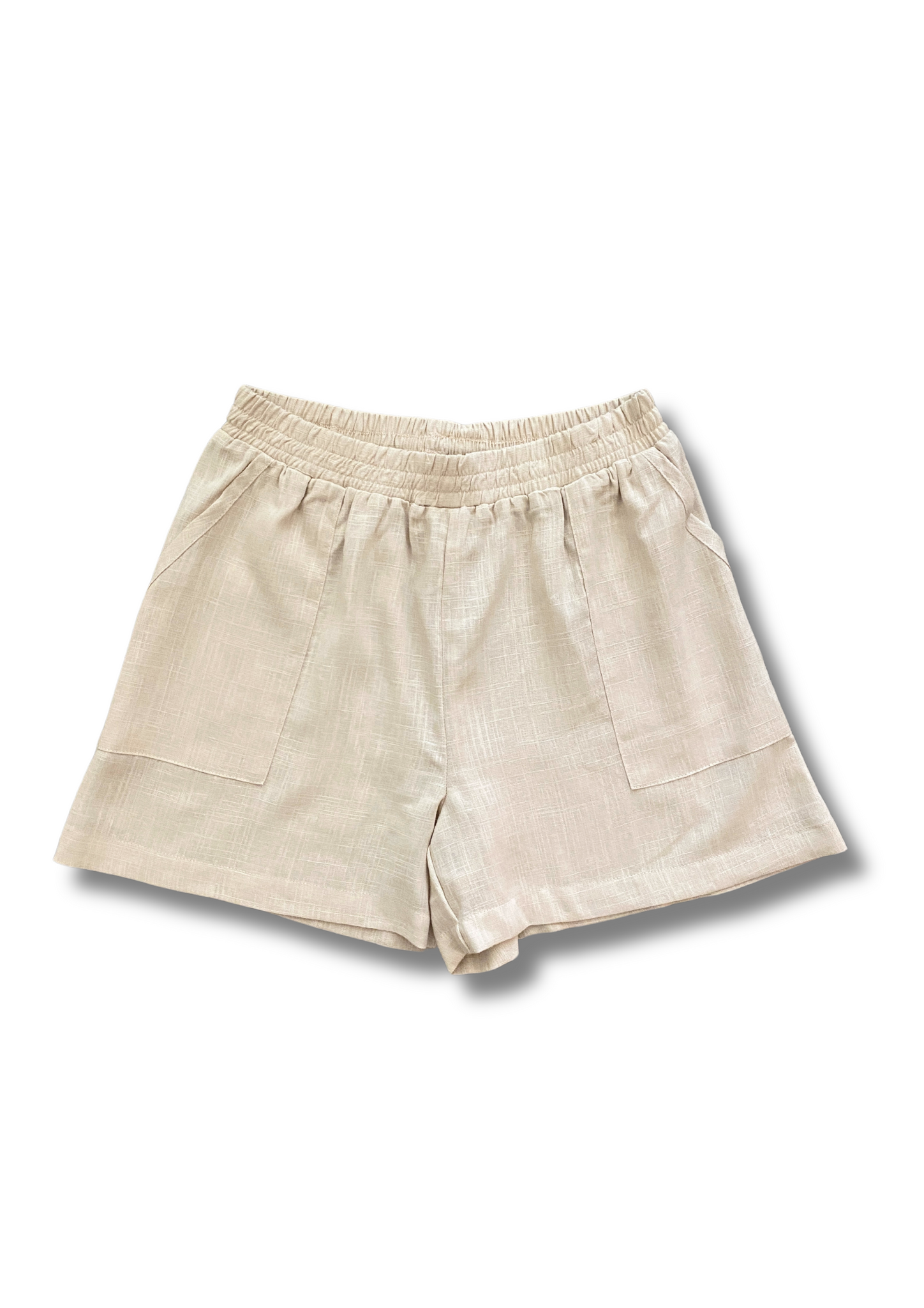 Basic Shorts with Pockets Oatmeal