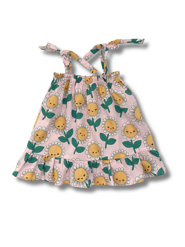 Smiling Daisy Tie Up Dress