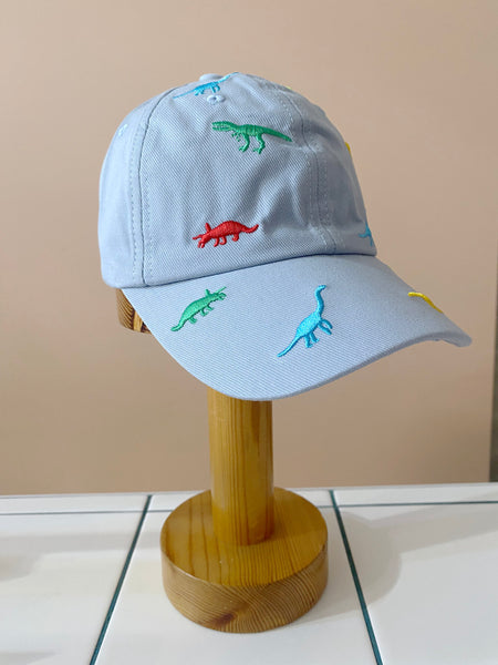 Running With Dinosaurs Cap Sky Blue