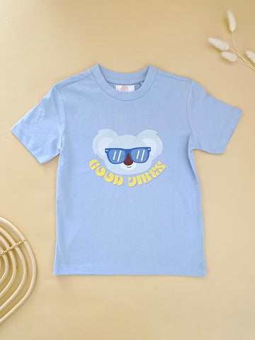 Good Vibes T-Shirt Sky Blue