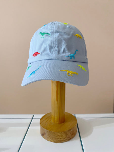 Running With Dinosaurs Cap Sky Blue
