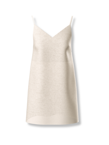 Liz Linen Slip Dress Oatmeal