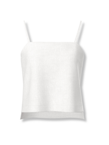 Rosa Linen Cami  Ivory