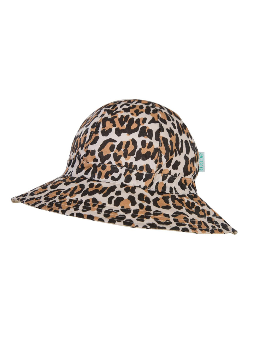 Leopard Wide Brim Sun Hat