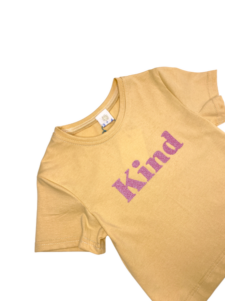 Kind T-Shirt Shortbread Yellow