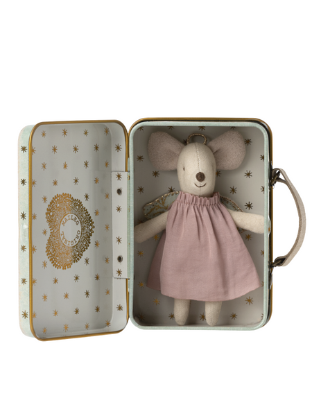 Mouse Angel In Suitcase